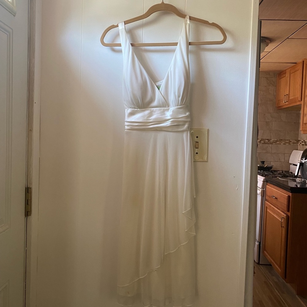 white formal dress